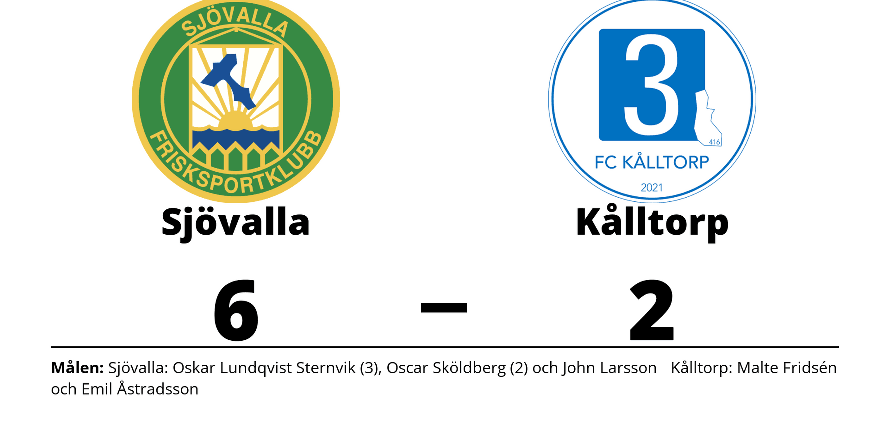 Sjövalla FK vann mot Kålltorp FC
