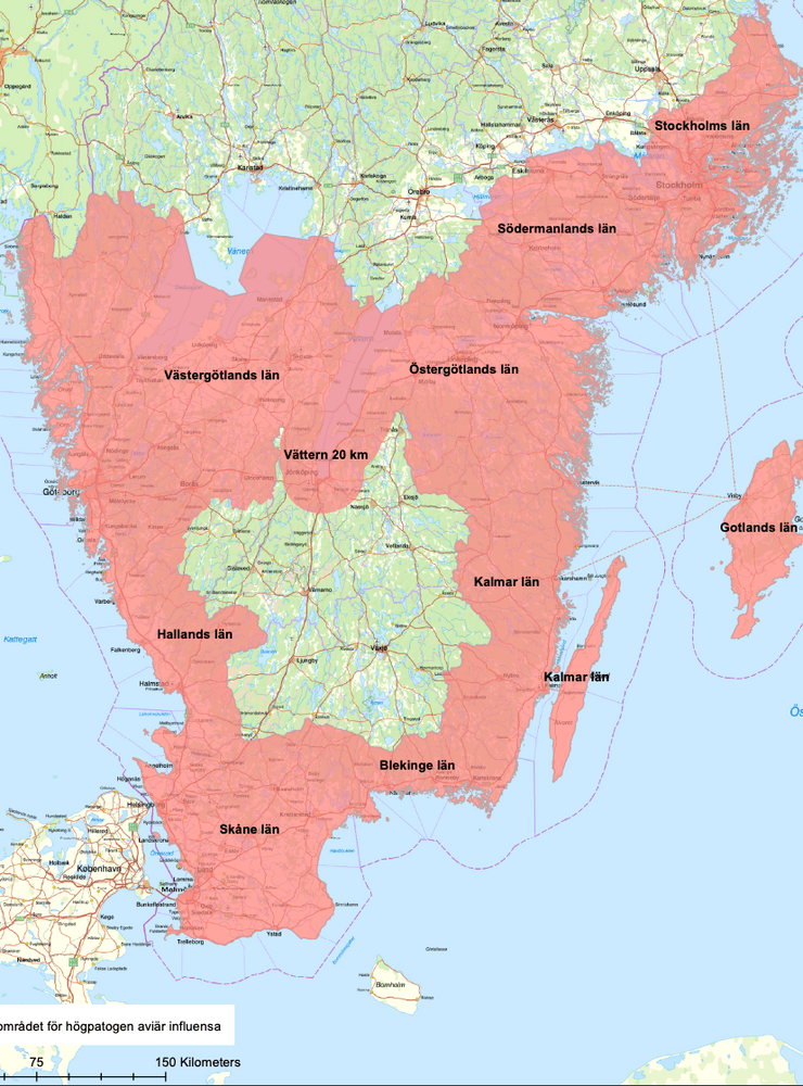 Här är alla högriskområden i Sverige rödmarkerade.