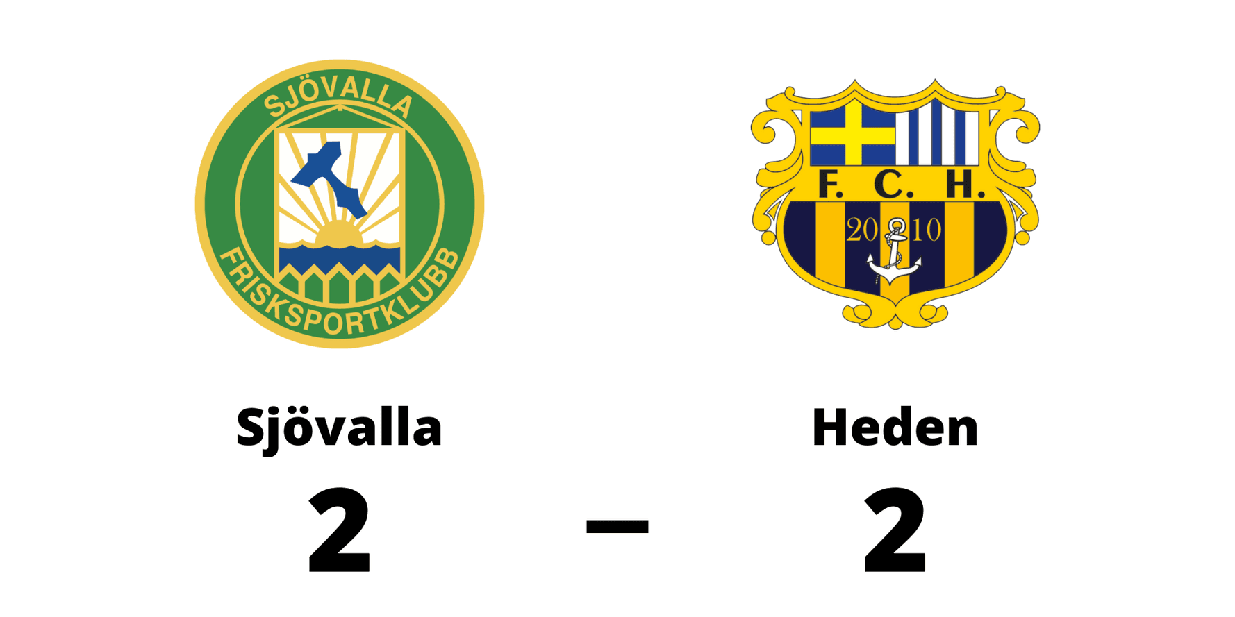 Sjövalla FK spelade lika mot FC Heden